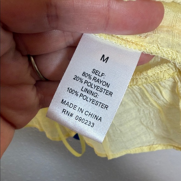 Your Favorite By Pacsun Yellow Summer Lace Ruffle Tank NWT Size Medium - Picture 5 of 6